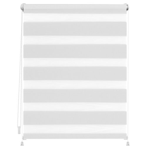4250434155142 - Doppelrollo Duo Rollo Klemmfix ohne Bohren verspannt ORIGINAL halbtransparent verspannt Klemmfix Einfache Klemm-Montage ohne Bohren Für Fenster & Türen geeignet weiß