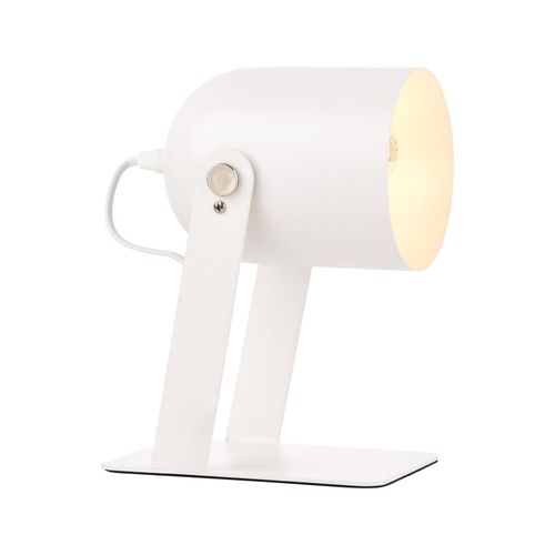 4004353290688 - Lampe Yan Tischleuchte 29cm weiß 1x A60 E27 30W geeignet für Normallampen (nicht enthalten) Mit Schnurzwischenschalter - weiß - Brilliant 4004353290688 - Lampe Yan Tischleuchte 29cm weiß 1x A60 E27 30W geeignet für Normallampen (nicht enthalten) Mit Schnurzwischenschalter - weiß - Brilliant