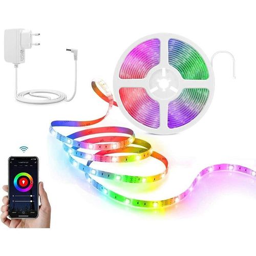 0700443267298 - Homcloud - 5 Meter Smart wi-fi rgb + Warm White Led Strip Kit