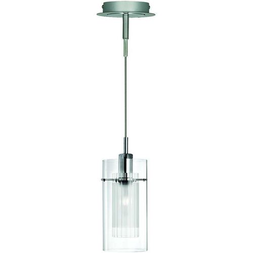 5013874270276 - Duo 1 - 1 Licht Decke Anhänger Chrom Glas Single E14 - Searchlight