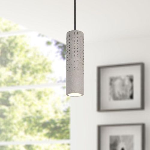 4251393931112 - Pacohome - Paco Home led Pendelleuchte GU10 Lampe Für Wohnzimmer Esszimmer Küche Höhenverstellbar Beton-Stein-Grau ohne Leuchtmittel