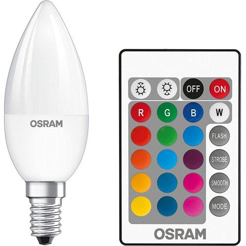 4058075091757 - Set 2 Glühbirnen 45W led rgb + Warm White 2700K E14 Anschluss mit Fernbedienung - Osram