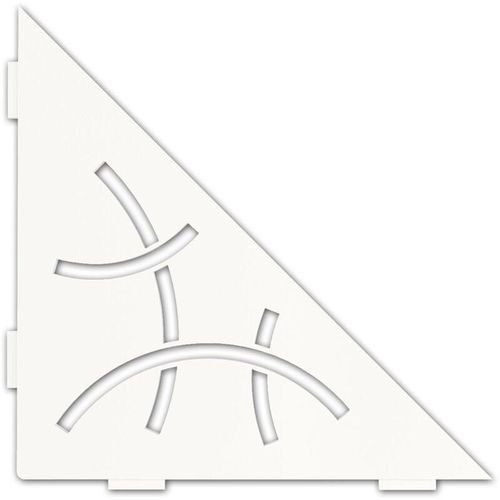 4011832177002 - Schlüter-systems Kg Deutschland - Schlüter SES1D6MBW-E-S1 Ablage Curve 210x210mm Brillantweiß matt