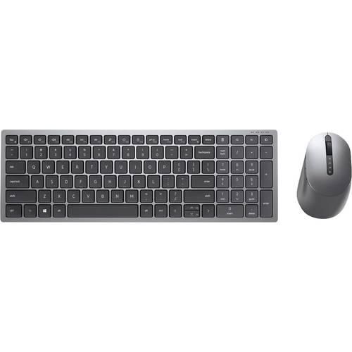 8592978257040 - Wireless Keyboard and Mouse KM7120W Bluetooth® WLAN Tastatur Maus-Set Deutsch QWERTZ Grau (metallic) Schwarz