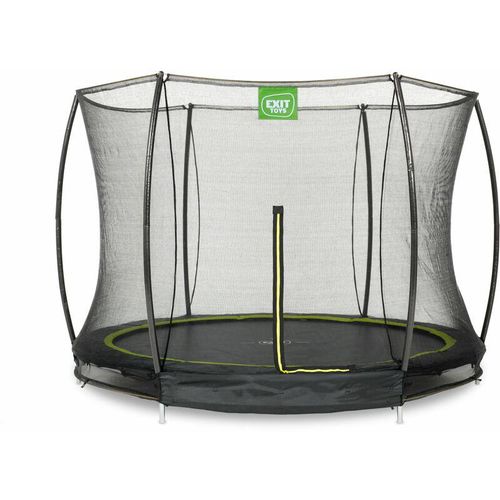 8717703020380 - Exit Toys - exit Silhouette Bodentrampolin ø244cm mit Sicherheitsnetz - schwarz - Schwarz