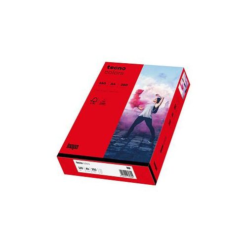 4011211079040 - Farbiges Kopierpapier tecno colors DIN A4 160 g m² intensivrot 1 Paket = 250 Blatt