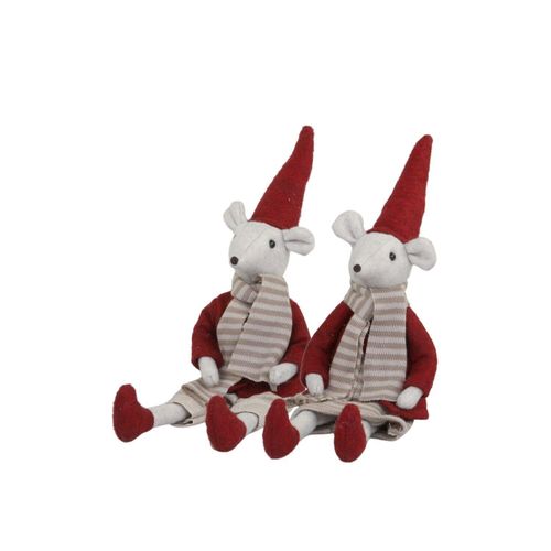 5712750339433 - Chic Antique Julius & Juliane Weihnachtsmäuse H32cm sitzend 5712750339433 - Chic Antique Julius & Juliane Weihnachtsmäuse H32cm sitzend