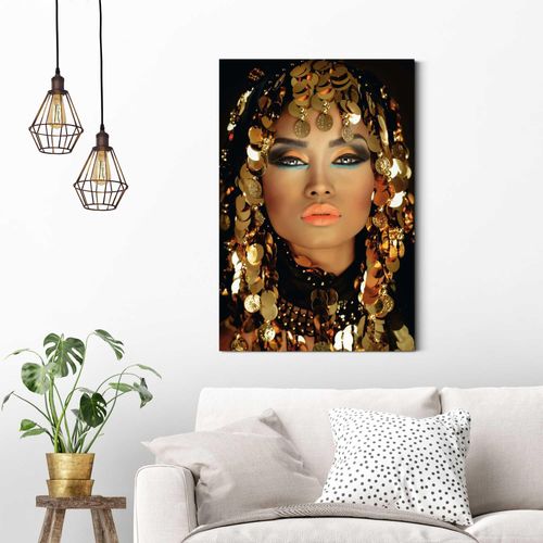 8714597620979 - Deco-Panel REINDERS Arabische Prinzessin Bilder Gr B H T 60 cm x 90 cm x 2 cm goldfarben Kunstdrucke