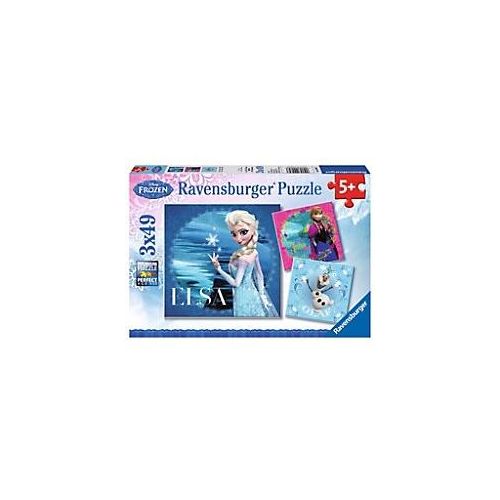 4005556092697 - Ravensburger Puzzle - Ravensburger Kinderpuzzle - 09269 Elsa Anna & Olaf - Puzzle für Kinder ab 5 Jahren Disney Frozen Puzzle mit 3x49 Teilen