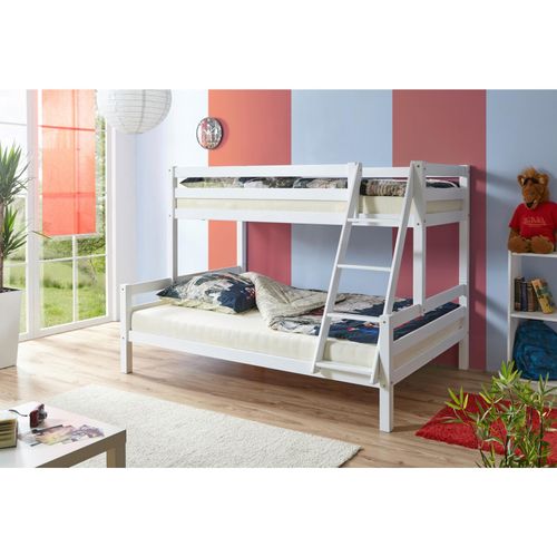 4251105918882 - Ticaa Etagenbett Maxim Buche massiv weiß 4251105918882 - Ticaa Etagenbett Maxim Buche massiv weiß
