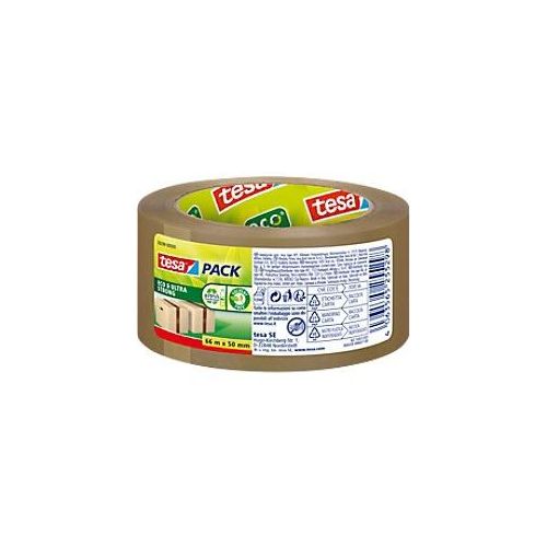 4063565255298 - Packband tesapack® Eco & Ultra Strong ecoLogo® 58297 extrastarke Haftkraft für Pakete bis 30 kg reißfest UV-beständig 70 % Recycling-PET braun