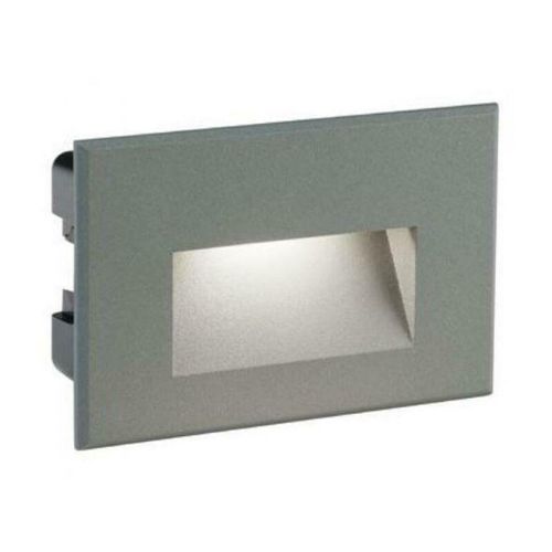 8020588448560 - - Super eingelassene wand led 3w warmes licht 3000k fÜr außen ip65 in aluminiumfarbe grau98191 16