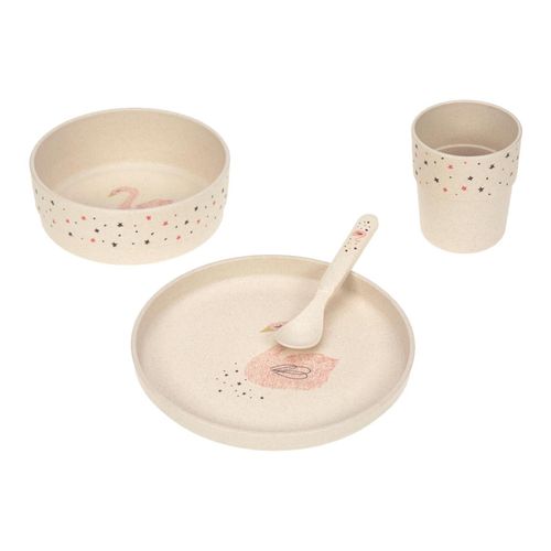 4042183422855 - Kindergeschirr-Set LITTLE WATER SWAN 4-teilig
