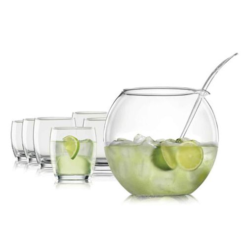 4000753130388 - Bohemia Cristal Bowlegefäß + Gläser Libera 8er Set 4000753130388 - Bohemia Cristal Bowlegefäß + Gläser Libera 8er Set