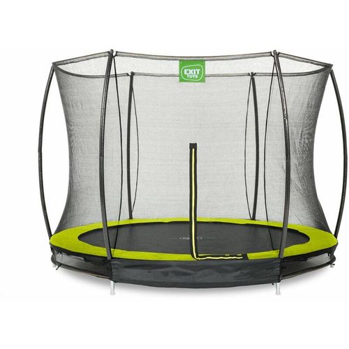 8719743250567 - Exit Toys - exit Silhouette Bodentrampolin ø305cm mit Sicherheitsnetz - grün - Grun