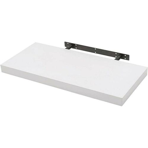 4063425076421 - Wandboard Wandregal cd dvd Regal Bücherregal Holz Board weiß 70x229x38cm - weiß - Woltu