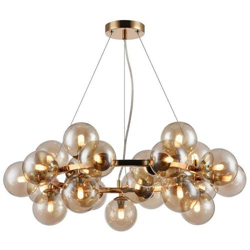 4251110077079 - - Dallas Deckenpendelleuchte Gold 25 Licht G9