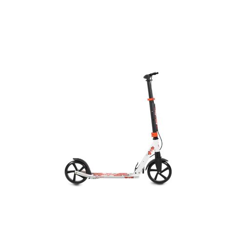 3800146225667 - Byox Kinderroller Spooky klappbar bis 100 kg Bremse Stoßdämpfer vorne ABEC-7 in weiß