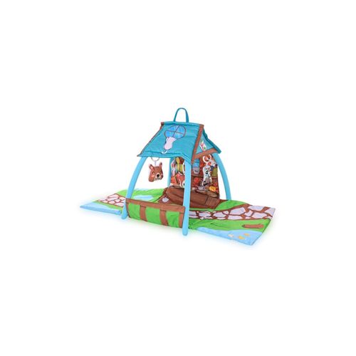 3800151909293 - Spielbogen kleines Haus Krabbeldecke Greiflinge vier hängende Tiere blau 3800151909293 - Spielbogen kleines Haus Krabbeldecke Greiflinge vier hängende Tiere blau
