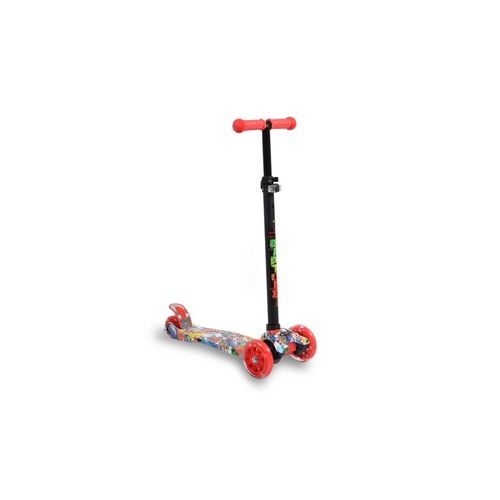 3800146225230 - Byox Kinderroller Scooter Rapture aus Alu Wassertransferdruck PU Leuchträder rot 3800146225230 - Byox Kinderroller Scooter Rapture aus Alu Wassertransferdruck PU Leuchträder rot