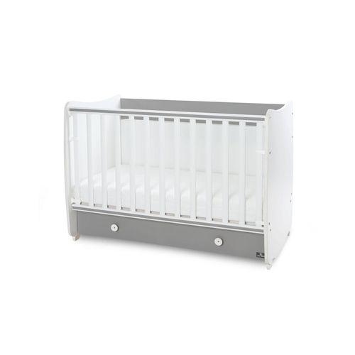 3800166104706 - Babybett Dream 70 x 140 cm umbaubar Kinderbett Schaukelbett Schreibtisch weiß dunkelgrau 3800166104706 - Babybett Dream 70 x 140 cm umbaubar Kinderbett Schaukelbett Schreibtisch weiß dunkelgrau