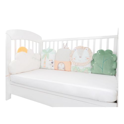 3801201012765 - Kikkaboo Babykissen-Set 5-tlg Plüsch Jersey Einzelkissen Maße 35 x 30 x 7 cm grün 3801201012765 - Kikkaboo Babykissen-Set 5-tlg Plüsch Jersey Einzelkissen Maße 35 x 30 x 7 cm grün