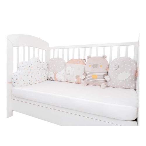 3801201012741 - Kikkaboo Babykissen-Set 5-tlg Plüsch Jersey Einzelkissen Maße 35 x 30 x 7 cm beige 3801201012741 - Kikkaboo Babykissen-Set 5-tlg Plüsch Jersey Einzelkissen Maße 35 x 30 x 7 cm beige