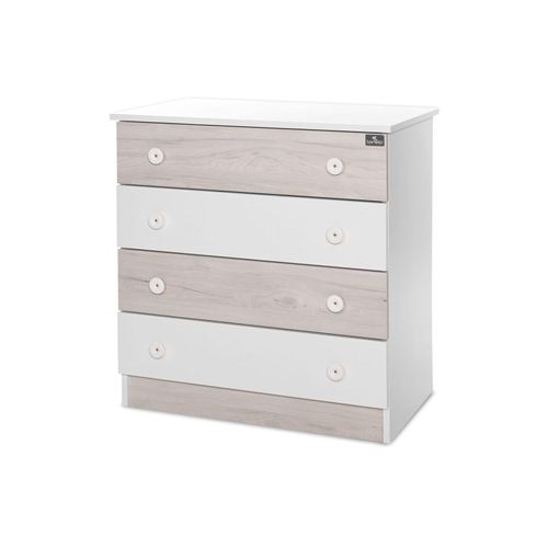 3800166107059 - Kommode Dresser 81 x 50 x 86 cm 4 große Schubladen schnelle Montage grau weiß 3800166107059 - Kommode Dresser 81 x 50 x 86 cm 4 große Schubladen schnelle Montage grau weiß