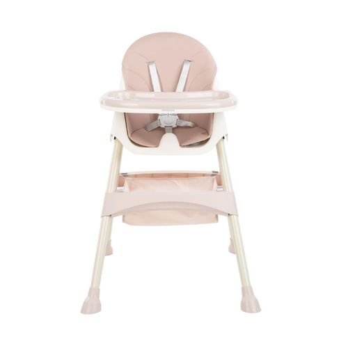 3801004010609 - Kikkaboo Kinderhochstuhl 2 in 1 Brie Kinderstuhl Gurt Tisch verstellbar Korb rosa 3801004010609 - Kikkaboo Kinderhochstuhl 2 in 1 Brie Kinderstuhl Gurt Tisch verstellbar Korb rosa