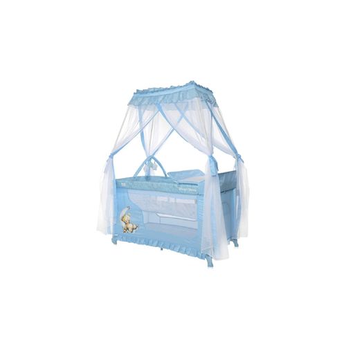 3800151993841 - Reisebett Magic Sleep 2 Ebenen Baldachin Mobile Wickelauflage faltbar hellblau 3800151993841 - Reisebett Magic Sleep 2 Ebenen Baldachin Mobile Wickelauflage faltbar hellblau