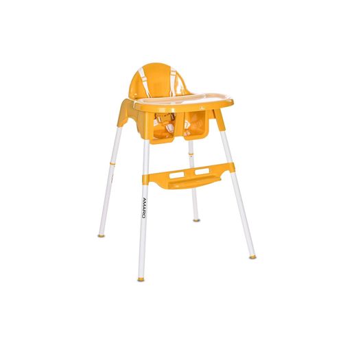 3800151984313 - Kinderhochstuhl Amaro Doppel-Esstisch Bechervertiefung Fußablage Gurt gelb 3800151984313 - Kinderhochstuhl Amaro Doppel-Esstisch Bechervertiefung Fußablage Gurt gelb