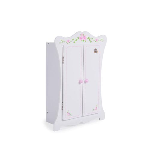 3800146222543 - Puppenkleiderschrank PH12B011 Holz Maße 425 x 22 x 57 cm 3 Kleiderbügel weiß 3800146222543 - Puppenkleiderschrank PH12B011 Holz Maße 425 x 22 x 57 cm 3 Kleiderbügel weiß