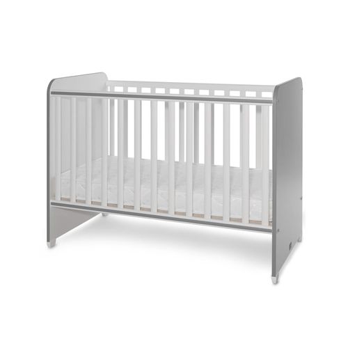 3800166104621 - Babybett Sweet Dream 124 x 68 x 95 cm Unterbettrahmen mit zwei Ebenen weiß dunkelgrau 3800166104621 - Babybett Sweet Dream 124 x 68 x 95 cm Unterbettrahmen mit zwei Ebenen weiß dunkelgrau