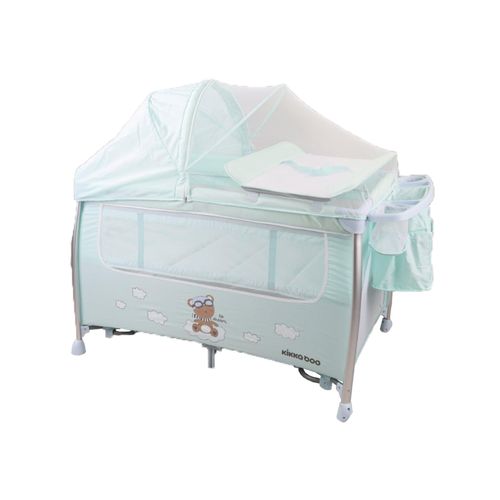 3801003010891 - Kikkaboo Reisebett Dreamy Bear 2 Ebenen Matratze Wickelauflage Wippfunktion grün 3801003010891 - Kikkaboo Reisebett Dreamy Bear 2 Ebenen Matratze Wickelauflage Wippfunktion grün