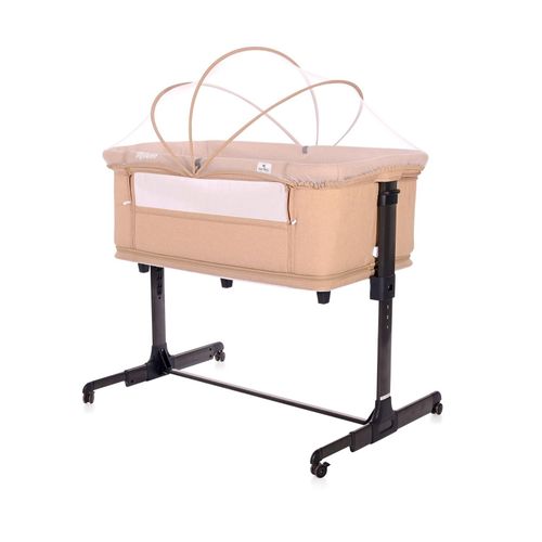 3800151966395 - Beistellbett Milano 2in1 ab Geburt Matratze höhenverstellbar Moskitonetz beige 3800151966395 - Beistellbett Milano 2in1 ab Geburt Matratze höhenverstellbar Moskitonetz beige