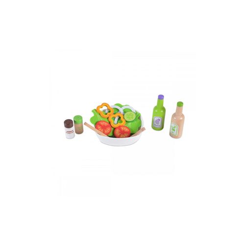 3800146221553 - Spielzeug Salat-Set 4303 aus Holz Schüssel Salat Gemüse Salatbesteck Essig grün 3800146221553 - Spielzeug Salat-Set 4303 aus Holz Schüssel Salat Gemüse Salatbesteck Essig grün