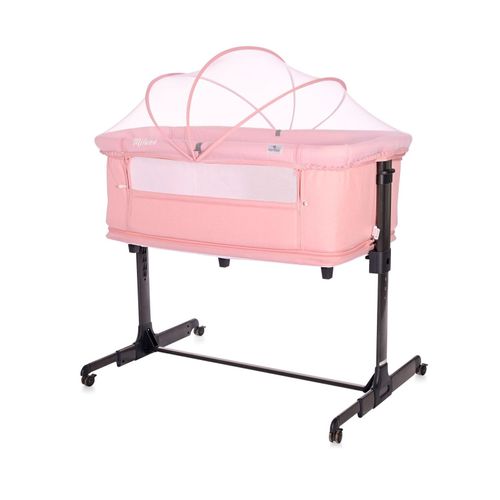 3800151966388 - Beistellbett Milano 2in1 ab Geburt Matratze höhenverstellbar Moskitonetz rosa 3800151966388 - Beistellbett Milano 2in1 ab Geburt Matratze höhenverstellbar Moskitonetz rosa
