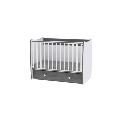 3800151985969 - Babybett MATRIX NEW Babyschaukel 2 Schubladen Kinderbett 120 x 60 cm dunkelgrau 3800151985969 - Babybett MATRIX NEW Babyschaukel 2 Schubladen Kinderbett 120 x 60 cm dunkelgrau