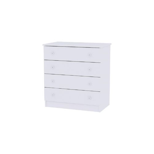 3800151921479 - Kommode Dresser 81 x 50 x 86 cm 4 große Schubladen schnelle Montage in weiß 3800151921479 - Kommode Dresser 81 x 50 x 86 cm 4 große Schubladen schnelle Montage in weiß