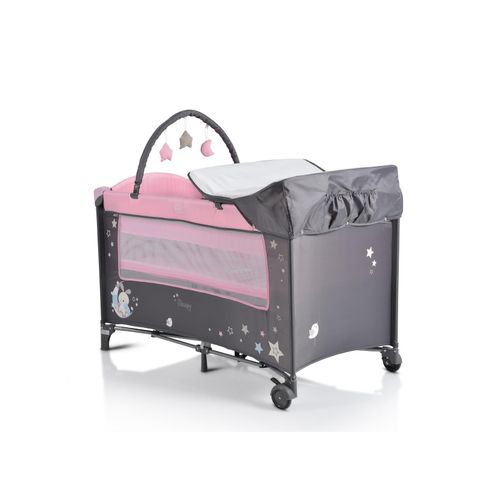 3800146248598 - Reisebett Sleepy Rollen Wickelauflage Matratze Spielbogen Seiteneingang grau pink 3800146248598 - Reisebett Sleepy Rollen Wickelauflage Matratze Spielbogen Seiteneingang grau pink