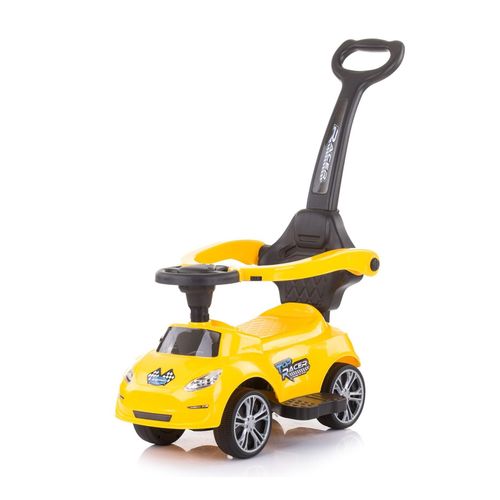 3800931045951 - Kinder Rutschauto 2 in 1 Turbo Schubstange Musikfunktion Rückenlehne gelb 3800931045951 - Kinder Rutschauto 2 in 1 Turbo Schubstange Musikfunktion Rückenlehne gelb