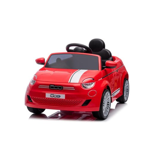 3800931054564 - Kinder Elektroauto Fiat 500 Fernbedienung Sicherheitsgurt MP3 USB rot