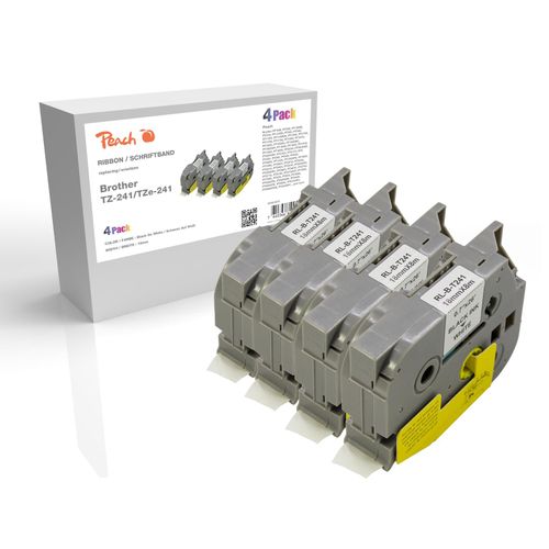 7640366810054 - Schriftbandkassette kompatibel zu Brother TZ-241 TZe-241 Pack(4) Brother BR-TZ241