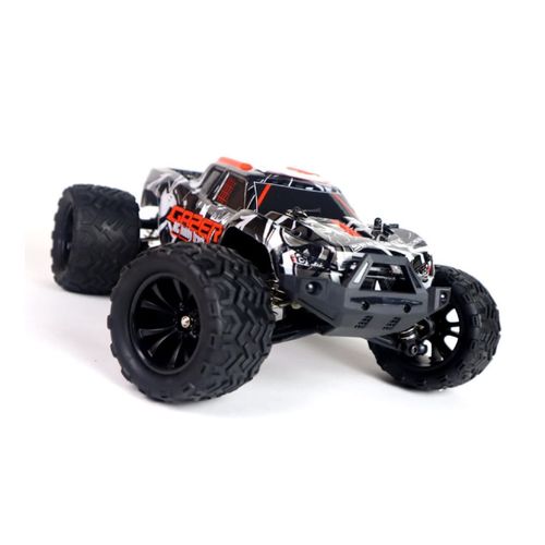 4260259878058 - ES-Toys RC Elektro Monster Truck Gaser 900 114 bis 40 km h schnell Allrad schwarz orange 4260259878058 - ES-Toys RC Elektro Monster Truck Gaser 900 114 bis 40 km h schnell Allrad schwarz orange