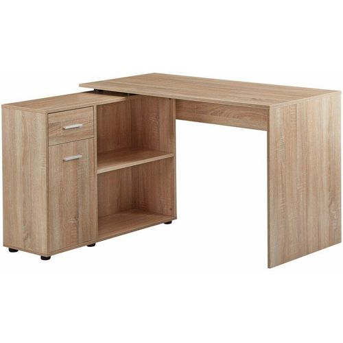 4250950296442 - Finebuy - Design Eckschreibtisch mit Regal 120 x 755 x 1065 cm Moderner Büro-Schreibtisch Computer-Tisch Arbeitszimmer Winkelschreibtisch Home