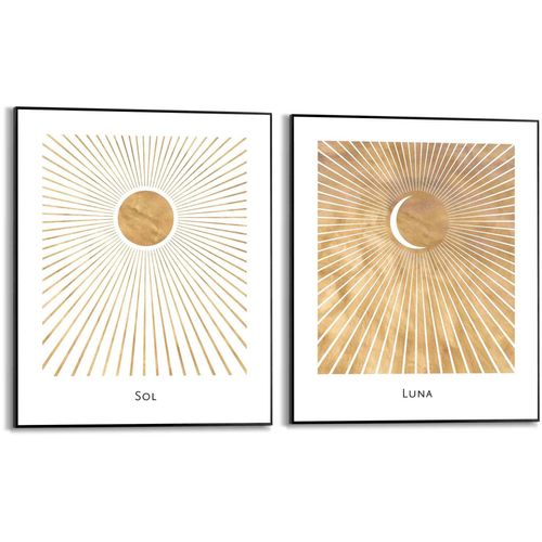 8714597629712 - Poster REINDERS Sonne und Mond Bilder Gr B H T 50 cm x 40 cm x 16 cm goldfarben Poster 8714597629712 - Poster REINDERS Sonne und Mond Bilder Gr B H T 50 cm x 40 cm x 16 cm goldfarben Poster