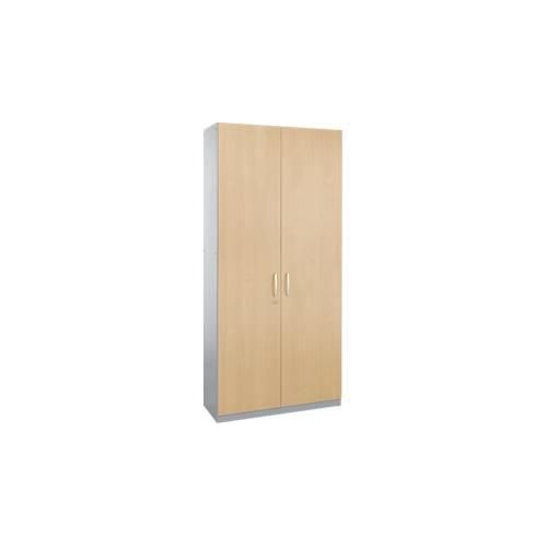 4250510835456 - Genius Flügeltürenschrank TETRIS SOLID Stahlkorpus 5 OH B 1200 mm abschließbar Ahorn-Dekor weißalu