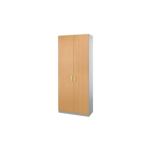 4250510835395 - Genius Flügeltürenschrank TETRIS SOLID Stahlkorpus 5 OH B 1000 mm abschließbar Buche-Dekor weißalu