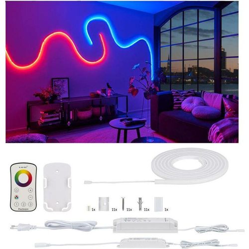 4000870709665 - LED-Streifen PAULMANN MaxLED Flow RGB Basic Set 3m Lichterketten Gr x Gesamtlänge 3 m weiß LED Stripe Stripes Streifen Lichterketten