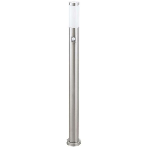 5998250382685 - 8268 Stehleuchte Inox torch aus Metall Kunststoff edelstahlfarben  weiß Ø11cm B126cm H110cm mit Sensor IP44 - Rabalux